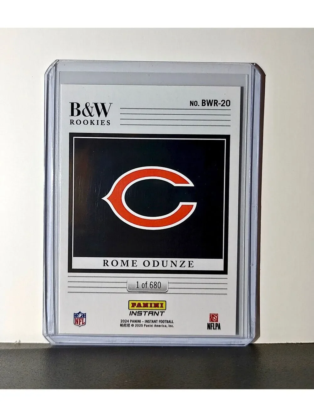 Rome Odunze Rookie 2024 Panini NFL #20 Black & White Rookies Bears 1 of 680